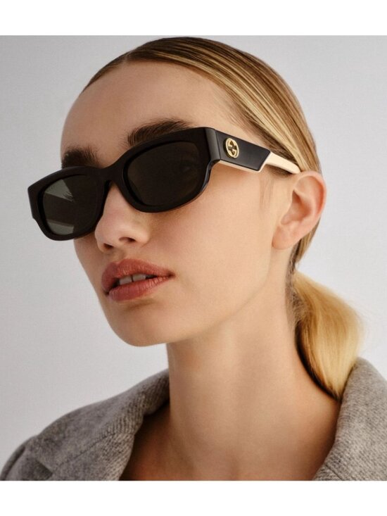 NEW GUCCI SUNGLASSES GG1667SK 003 BLACK/HAVANA SQUARE UNISEX GUCCI EYEWEAR main image 8